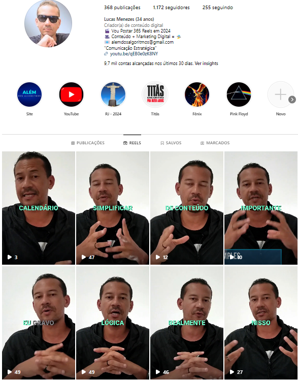 instagram sem engajamento