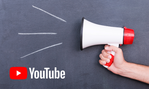 divulgar vídeos do YouTube